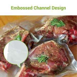 ถุงซีลสูญญากาศสำหรับอาหาร6 "x 8" สำหรับเก็บอาหาร Sous Vide และ - Product Image 3