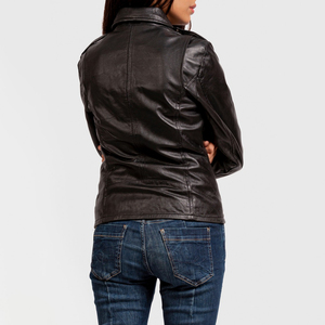 Vestes en cuir pour femmes de qualité professionnelle, fabriquées en grande quantité, multicolores, respirantes, avec doublure en coton imperméable, toutes tailles - Product Image 4