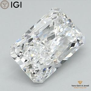 Stunning Brilliance Radiant Cut 1.40 Carat CVD Lab Grown Diamond with IGI Certificate D Color VVS2 Clarity for <b>Statement</b> <b>Ring</b> - Product Image 5