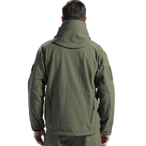 Veste softshell imperméable à capuche pour homme et femme, super chaude, pour l'hiver et les activités de plein air - Product Image 2
