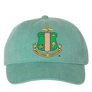 Gorra de Béisbol Ajustable de Algodón con Escudo Bordado Rosa de la Hermandad Griega AKA para Mujer, Ideal para Uso Exterior - Product Image 5