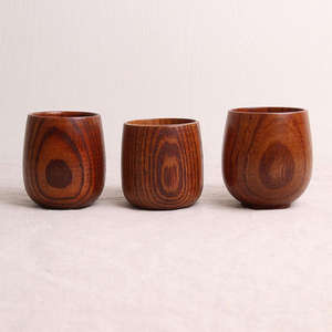 Tasse en bois faite à la main en bois naturel, tasse à café ou à thé, vaisselle écologique, logo personnalisé, fournisseur en gros - Product Image 5