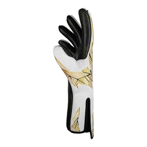 Gants de gardien de but professionnels, blancs, en latex, respirants, réglables, avec protection des doigts, pour l'entraînement au football, les matchs, utilisation en extérieur - Product Image 2