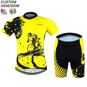 Ensemble maillot de cyclisme sans manches léger imprimé et short à bretelles, séchage rapide, respirant, OEM/ODM, vente en gros, personnalisé - Product Image 1