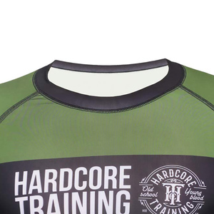 Haut de compression à manches longues pour homme, vert, séchage rapide, pour entraînement hardcore et combat MMA - Product Image 4