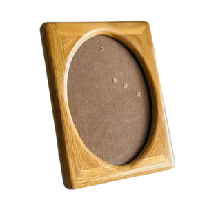 Vintage Wooden Photo <b>Frame</b> Square <b>Wood</b> <b>Picture</b> <b>Frame</b> With Oval Opening Tabletop Retro Home Decor Manufacturer Custom Size - Product Image 1