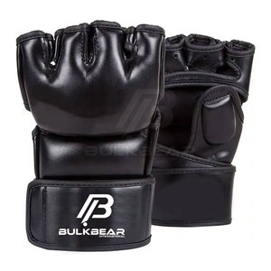 High Performance Leather MMA Gloves with Extra <b>Padding</b> Non-Slip Waterproof Hook and Loop Closure for Gym Training <b>Practice</b> - Product Image 6