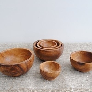 Polished Handmade Eco-Friendly Wooden Bowls Modern Luxury Design Kitchen Dinnerware Wedding Decoration Dishwasher Safe - Product Image 4
