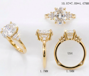 แหวนเพชรทรงมาร์คีส์ 2 กะรัต ทอง 14k คลาสสิก สำหรับงานหมั้นและงานแต่งงาน ได้รับการรับรองจาก IGI ระดับ E VVS2 เพชรเพาะเลี้ยง - Product Image 4