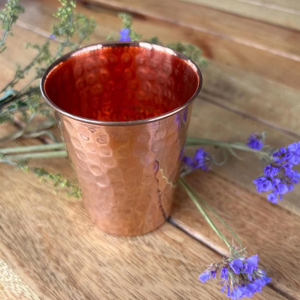 Vaso de Cobre Martillado Tradicional para Beber Agua, Cobre Puro Natural de Lujo, Portátil, Estilo Europeo, para el Hogar, Clubes, Bares, Vino - Product Image 1