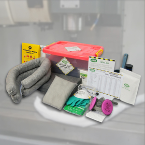 SABER SU30-SK/CB Kit Portátil de Control de Derrames Universal de 30L, Caja Transparente |   Solución Ecológica de Polipropileno para Respuesta a Emergencias de Petróleo - Product Image 1