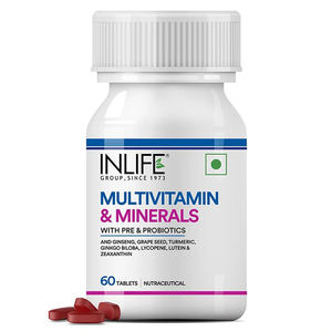 Tabletas de Multivitaminas y Minerales Certificadas por GMP para Adultos y Hombres/Mujeres, Ginseng, Prebióticos, Probióticos, Vitaminas B12, C y D que Aumentan la Energía - Product Image 1