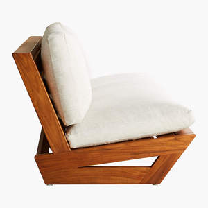 Sofá de Exterior de Teca con Cojines, Sofá de Jardín Moderno, Asientos para Patio, Terraza de Hotel o Villa - Product Image 4