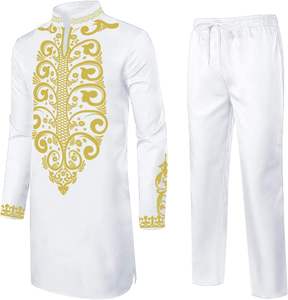 <b>Men</b> Shalwar Kameez Cotton Premium Fabric Quick Dry Traditional Custom Branding Islamic Clothing Factory Direct Bulk - Product Image 2