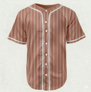 Maillot de baseball pour homme personnalisé, nouveau design, entièrement boutonné, logo personnalisé, nom personnalisé, maillot de baseball sur mesure pour homme - Product Image 1