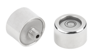 K1155 ROUND <b>SPIRIT</b> LEVEL CYLINDRICAL, FORM:A, D1=20, H=12, EMPFINDLICHKEIT 30', BRASS, COMP:POLYAMIDE - Product Image 2