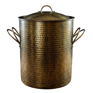 Hot Selling Copper Ice Bucket Round Metal Beverage Cooler Rust Resistant Party Wine Bottle Holder New Design Wine Cooler - Product Image 3
