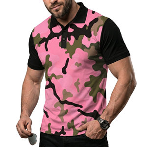 Camisetas Polo de Camuflaje Personalizadas para Hombre, Precio al por Mayor, Manga Corta, Tejido de Poliéster, Estampado de Moda, Camisetas Polo de Golf para Hombre - Product Image 5