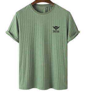 เสื้อยืดแบรนด์ส่วนตัวสำหรับผู้ชาย เนื้อผ้าฝ้าย 100% สวมใส่สบาย ทรงหลวม พิมพ์ลาย ระบายอากาศได้ดี ผลิตในประเทศปากีสถาน - Product Image 1