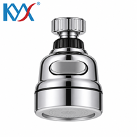 Aérateur de robinet 3 modes, tête de robinet multifonction anti-éclaboussures, économiseur d'eau pour robinet de cuisine, salle de bain, lavabo