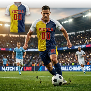 เสื้อฟุตบอลทีมเยาวชนและผู้ใหญ่แบบสั่งทำพิเศษ ระบายอากาศได้ดี สวมใส่สบาย แห้งเร็ว ซับเหงื่อ พร้อมโลโก้พิมพ์ - Product Image 4