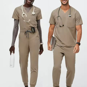Custom Logo Breathable Nursing <b>Scrubs</b> Set Hospital Uniforms for Men Women for Beauty Nurse <b>Work</b> in <b>Work</b> Clothes - Product Image 1
