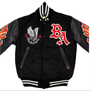 High Quality Material Men <b>Letterman</b> <b>Jacket</b> Designed To Keep You Warm And Looking Sharp During Fall And Winter Seasons - Product Image 6