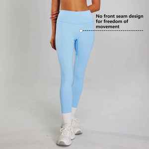 ชุดออกกำลังกาย 2 ชิ้น เสื้อชั้นในออกกำลังกายแบบสายกว้างคอลึกทรงยู กางเกงเลกกิ้งเอวสูงสำหรับออกกำลังกายและโยคะ รุ่นใหม่ล่าสุด - Product Image 3