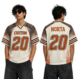 Maillot de football dégradé orange rouille Elite Tan en polyester sublimé, tenue d'équipe respirante pour l'entraînement et les matchs, maillots de supporter en gros - Product Image 1
