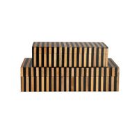 Collection artisanale : Boîte de rangement moderne nordique en résine, motif tortue, noir et marron marbré, pour bijoux