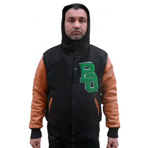 Blouson universitaire réversible en laine de baseball personnalisé, style Letterman, respirant, avec logo brodé fini, qualité supérieure - Product Image 1