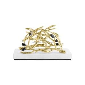 Diseño admirable Trending Casted Leaf Tissue Holder Hotel y restaurantes Decoración de mesa Servilletero al por mayor Mejores precios - Product Image 2