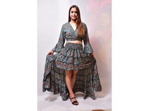 เดรสแม็กซี่ลายดอกไม้สำหรับผู้หญิงใส่ในฤดูร้อนเดรสลำลองโบฮีเมียนยาวถึงพื้นเซ็กซี่ทรงเรขาคณิตสำหรับวันหยุดพักผ่อน - Product Image 5