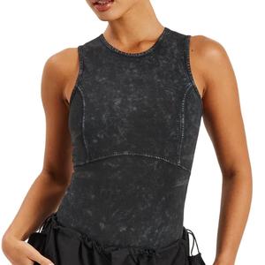 Haute qualité été hommes lavage à l'acide débardeur sans manches 100% coton sport Fitness Vintage surdimensionné hommes débardeurs hauts 2025 - Product Image 1