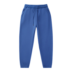 Pantalon de jogging décontracté en coton pour homme avec taille élastique, cordon de serrage, poches latérales et couleur unie respirante - Product Image 3