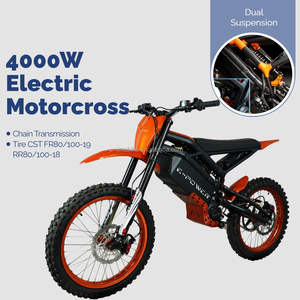 Motocicleta Eléctrica Todoterreno Dirt Cross <span class=keywords><strong>de</strong></span> 4000W con Motor sin Escobillas <span class=keywords><strong>de</strong></span> 72V y 40ah para Adultos - Product Image 1