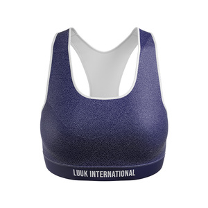 Custom Logo Sublimated Women's Sports Bra Breathable Moisture Wicking Activewear for Gym Yoga and <b>Running</b> - Product Image 1