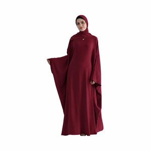 Wholesale Anti-static Wrinkle Resistant Plus Size Loose Fit Modest <b>Abaya</b> Set for <b>Women</b> Maxi Length Elegant Style - Product Image 1