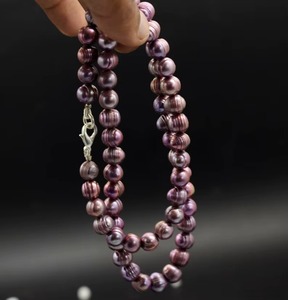 Rusty <b>Pink</b> Freshwater Pearl Rondelle Choker <b>Necklace</b> 7MM 8MM Natural Freshwater Pearl <b>Necklace</b> Genuine Pearl Jewelry Making - Product Image 4