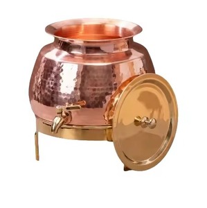 Premium <b>Copper</b> Water Dispenser Water Holding Container with Tap Suitable for Kitchen Dining <b>Table</b> Office and Restaurant Use - Product Image 5