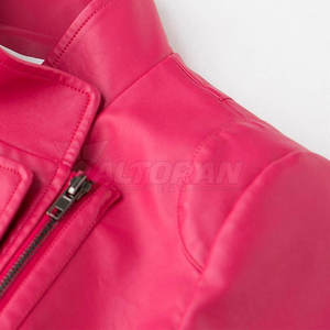 Veste matelassée en cuir d'agneau véritable pour femme, de qualité supérieure, avec logo, imperméable, coupe-vent, respirante, fermetures éclair, manches longues, pour l'hiver - Product Image 4