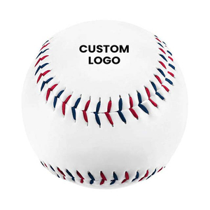 Nuevo Diseño de Pelota de Béisbol Personalizada con Logotipo, Blanca con Costuras Rojas y Azules, Pelota de Entrenamiento Estándar, Diseño Duradero, Empaque de 1 Pieza - Product Image 5