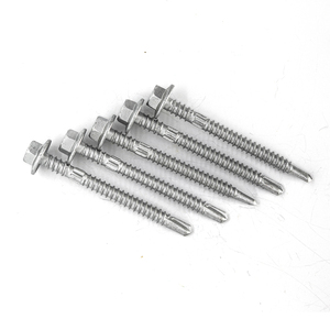 Self-Drilling Screws Washer Head Zinc/Hot-Dip Galvanized Carbon Steel Metric/Inch Standard Thread Full-Length - Product Image 4