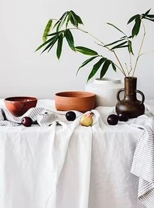 Large Linen <b>Tablecloth</b> 100% Cotton Cover Premium Brand Washable Fabric Elegance Weddings Banquet Modern& Stylish High Quality - Product Image 3