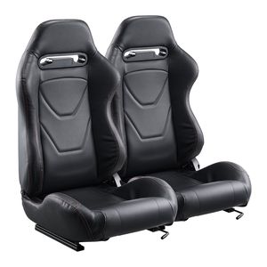 Juego de 2 Asientos de Carreras Ajustables, Cómodos, con Inclinación de Ángulo Amplio y Espuma de Alta Resiliencia, Asientos de Coche Modificados - Product Image 1