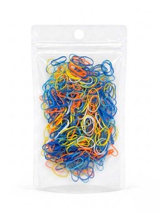 Élastiques à cheveux Unibond TPU mini bleus, fabriqués en Corée, style simple, unisexe, usage quotidien, emballage en sachet OPP. - Product Image 2