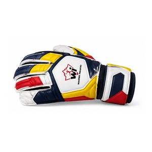 Special Warpro Industry Leather Goalkeeper Gloves Custom White Breathable Waterproof Non Slip Soccer Training Match Wrist <b>Strap</b> - Product Image 5