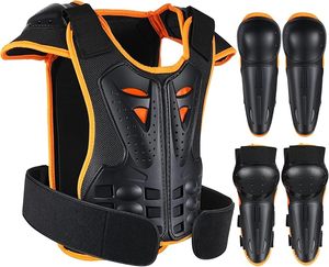 Ensemble de protection pour moto avec protections pour la poitrine, les épaules, le dos, les coudes et les genoux, équipement de course de motocross - Product Image 1