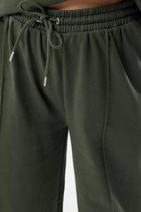 Survêtement de sport décontracté pour femme, coupe large, taille haute, avec impression en mousse, personnalisé, en coton, pour le tennis, avec cordon de serrage - Product Image 4