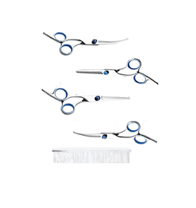 Kit de peluquería canina, kit de aseo para perros, juego de tijeras profesionales para el cuidado del pelo de perros - Product Image 2